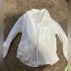 White Hollister Button up